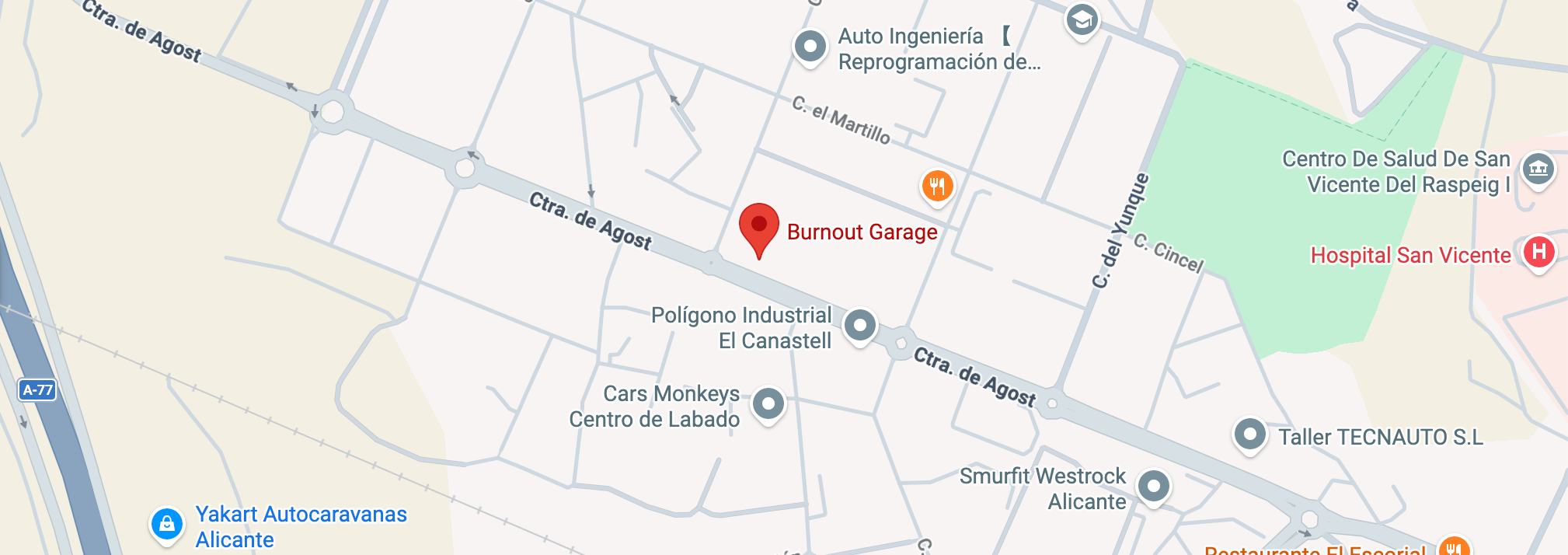 Mapa Burnout Garage